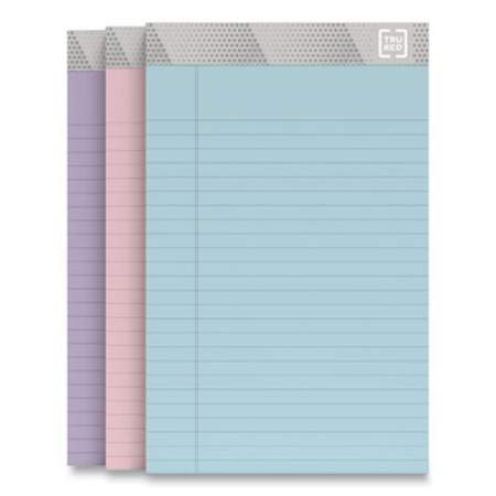 TRU RED Notepads, Narrow Rule, Pastel Sheets, 5 x 8, 50 Sheets, 6/Pack (24419914)