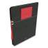 TRU RED Large Mastery Journal with Pockets, 1 Subject, Narrow Rule, Black/Red Cover, 10 x 8, 192 Sheets (24421811)