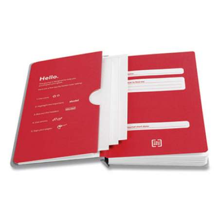 TRU RED Medium Starter Journal, 1 Subject, Narrow Rule, Gray Cover, 8 x 5, 192 Sheets (24421821)