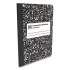 TRU RED Composition Notebook, Medium/College Rule, Black Marble Cover, 9.75 x 7.5, 100 Sheets, 4/Pack (24422978)