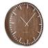 Union & Scale Essentials Round Wood Wall Clock, 15.7" Overall Diameter, Espresso Brown Case, 1 AA (sold separately) (24411456)