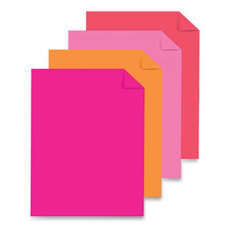 Astrobrights Color Paper - "Sunset" Assortment, 24 lb, 8.5 x 11, Assorted Sunset Colors, 200/Pack (91645)