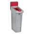Rubbermaid Commercial Slim Jim Paper Recycling Top, 16.5 x 8 x 0.5, Red (2007194)