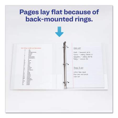 Avery Legal Durable View Binder with Round Rings, 3 Rings, 1" Capacity, 14 x 8.5, White (16500)