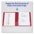 Avery Durable Non-View Binder with DuraHinge and Slant Rings, 3 Rings, 2" Capacity, 11 x 8.5, Red (27203)