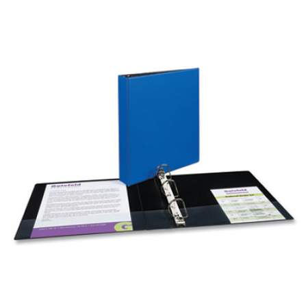 Avery Durable Non-View Binder with DuraHinge and Slant Rings, 3 Rings, 1.5" Capacity, 11 x 8.5, Blue (27351)