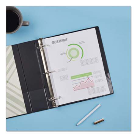 Avery Economy Non-View Binder with Round Rings, 3 Rings, 3" Capacity, 11 x 8.5, Black, (3602) (03602)