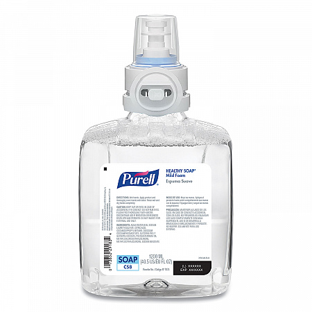 Professional HEALTHY SOAP Mild Foam Refill, For CS8 Dispensers, Fragrance-Free, 1,200 mL, 2/Carton (787402CT)