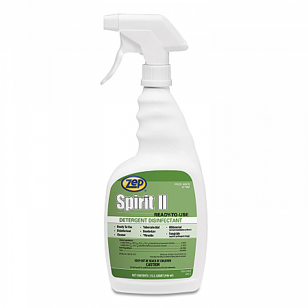Spirit II Ready-to-Use Disinfectant, Citrus Scent, 32 oz Spray Bottle, 12/Carton (67909)