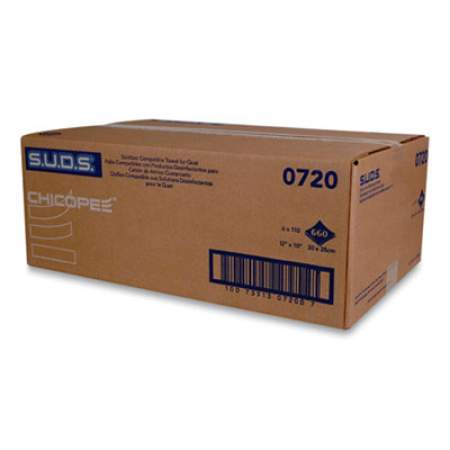 Chicopee S.U.D.S. Single Use Dispensing System Towels For Quat, 10 x 12, 110/Roll, 6 Rolls/Carton (0720)