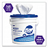 Power Clean Wipers for Disinfectants, Sanitizers,Solvents WetTask Customizable Wet Wipe System, 140/Roll, 6 Rolls/1 Bucket/CT (0621102)
