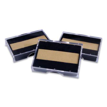 Offistamp Un-Inked Replacement Pad for Self-Inking Stamps, One-Color, Compatible with Black Ink Only, 1.13 x 0.75, 3/Pack (920290)