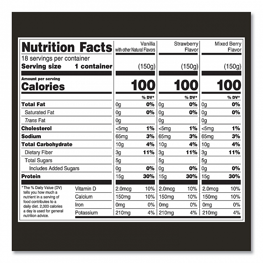 Triple Zero Blended Greek Nonfat Yogurt, 5.3 oz, Strawberry/Mixed Berry/Vanilla, 18/Carton (90200027)