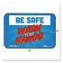 Tabbies BeSafe Messaging Education Wall Signs, 9 x 6,  "Be Safe, Wash Your Hands", 3/Pack (29502)