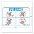 Tabbies BeSafe Messaging Education Wall Signs, 9 x 6,  "Be Safe", Rhinoceros, 3/Pack (29509)
