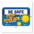 Tabbies BeSafe Messaging Education Wall Signs, 9 x 6,  "Be Safe, Stop The Spread Of Germs", 3/Pack (29536)
