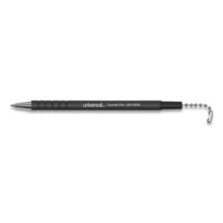 Universal Ballpoint Counter Pen, Medium 1 mm, Black Ink, Black (15625)