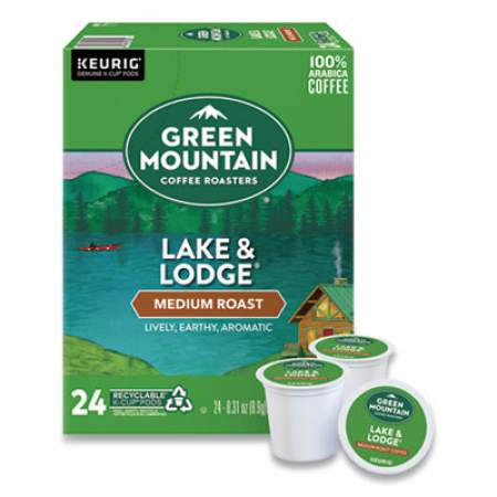 Green Mountain Coffee Lake and Lodge Coffee K-Cups, Medium Roast, 96/Carton (6523CT)