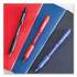 Paper Mate Profile Gel Pen, Retractable, Fine 0.5 mm, Blue Ink, Translucent Blue Barrel, Dozen (2102130)