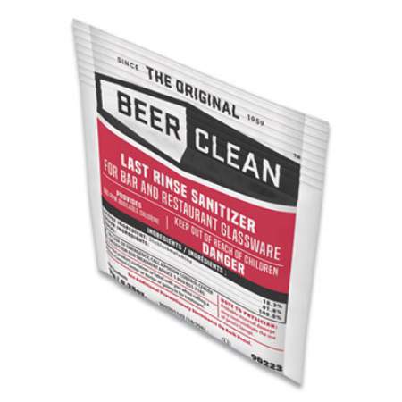 Diversey Beer Clean Last Rinse Glass Sanitizer, Powder, 0.25 oz Packet, 100/Carton (90223)
