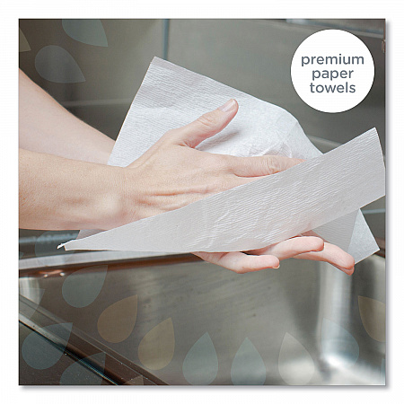 Ultra Soft Hand Towels, POP-UP Box, 1-Ply, 9 x 10, White, 70/Box (11268)