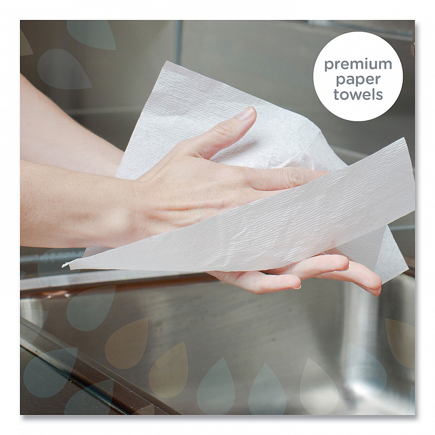 Ultra Soft Hand Towels, POP-UP Box, 1-Ply, 8.9 x 10, White, 70/Box, 18 Boxes/Carton (11268CT)