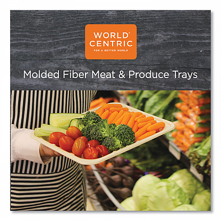 PFAS Fiber Trays, 8.3 x 4.9 x 0.7, Natural, Paper, 500/Carton (TRSC17S)