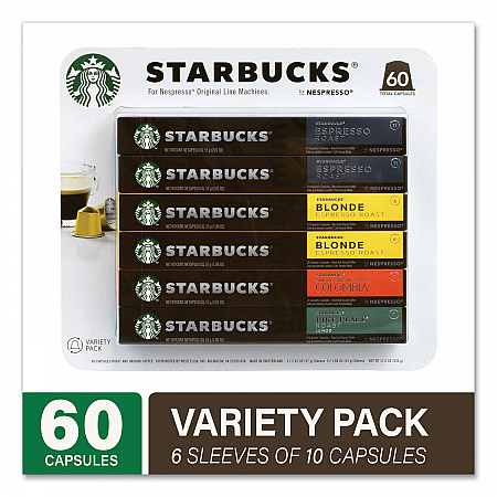 Pods Variety Pack, Blonde Espresso/Colombia/Espresso/Pikes Place, 60 Pods/Pack (22001153)