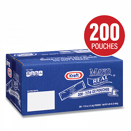 Mayo Real Mayonnaise, 0.44 oz Packet, 200/Box (22001118)