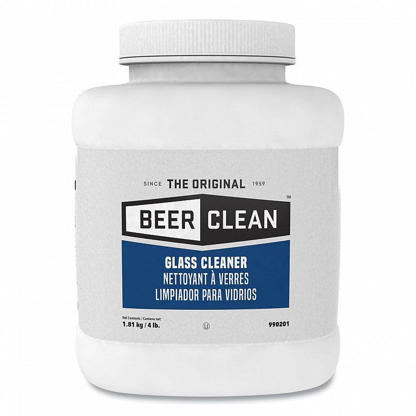 Beer Clean Glass Cleaner, Powder, 4 lb Bucket, 2/Carton (990201)