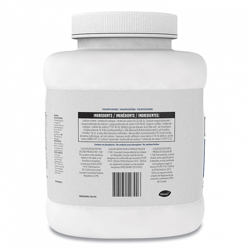 Beer Clean Glass Cleaner, Powder, 4 lb Bucket, 2/Carton (990201)