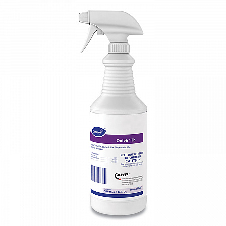 Oxivir TB One-Step Disinfectant Cleaner, Unscented, 32 oz Bottle, 12/Carton (4277285)