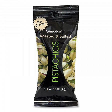 Roasted and Salted Pistachios, 1.5 oz Bag, 24/Pack (22000784)