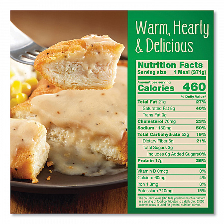 Country Fried Chicken and Gravy, 13.1 oz Bowl, 5/Pack (90300169)