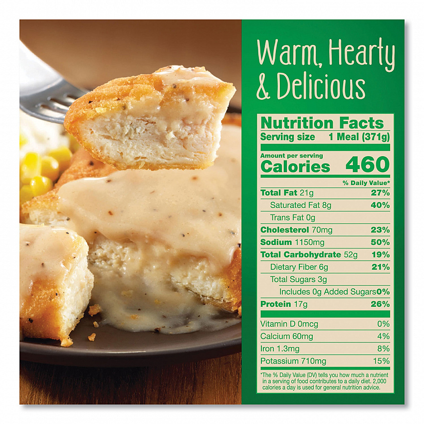 Country Fried Chicken and Gravy, 13.1 oz Bowl, 5/Pack (90300169)