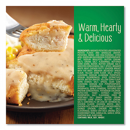 Country Fried Chicken and Gravy, 13.1 oz Bowl, 5/Pack (90300169)