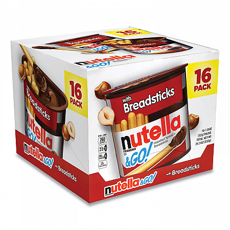 Hazelnut Spread and Breadsticks, 1.8 oz Single-Serve Tub, 16/Pack (22001135)