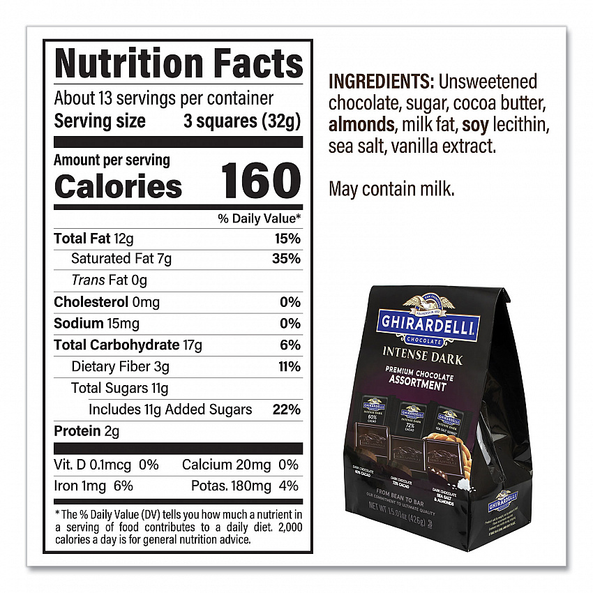 Intense Dark Chocolate Premium Collection, 15.01 oz Bag (22001102)