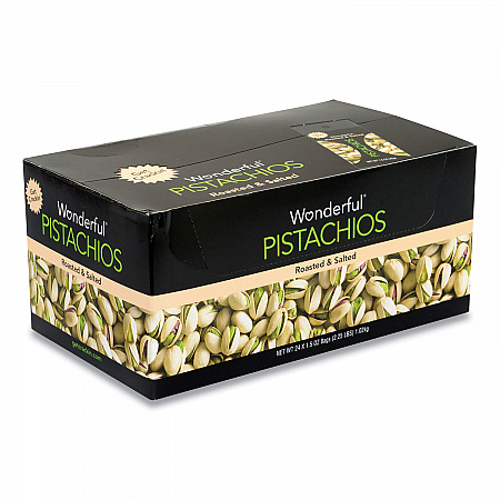 Roasted and Salted Pistachios, 1.5 oz Bag, 24/Pack (22000784)