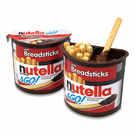 Hazelnut Spread and Breadsticks, 1.8 oz Single-Serve Tub, 16/Pack (22001135)