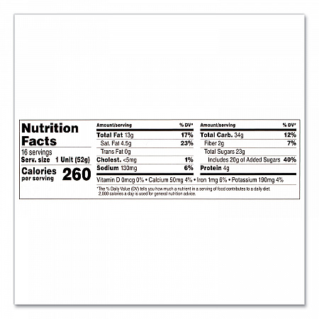 Hazelnut Spread and Breadsticks, 1.8 oz Single-Serve Tub, 16/Pack (22001135)