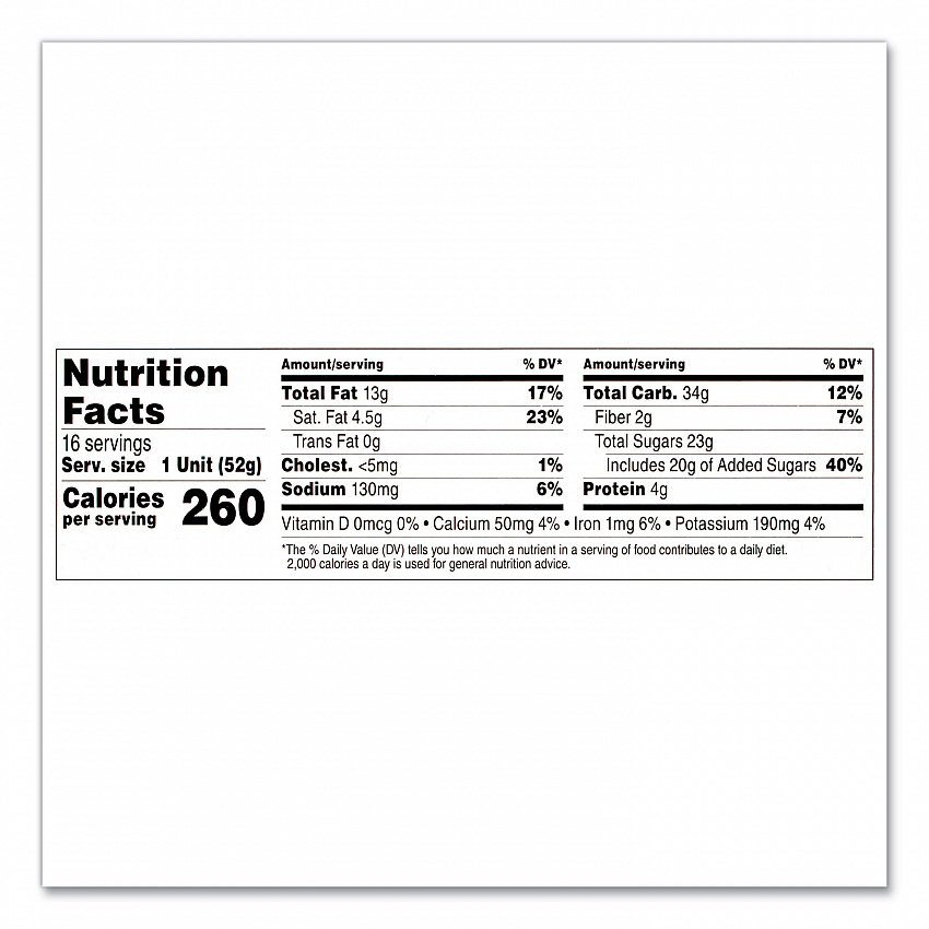 Hazelnut Spread and Breadsticks, 1.8 oz Single-Serve Tub, 16/Pack (22001135)
