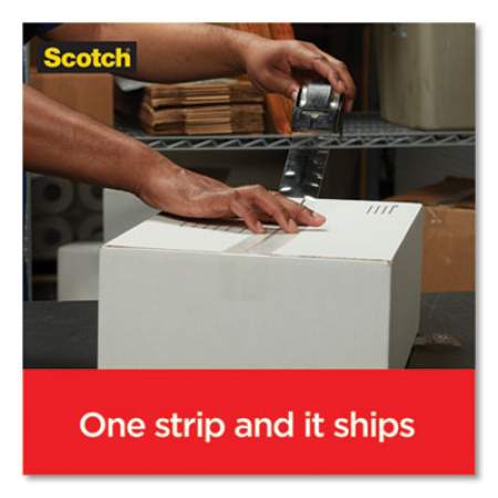 Scotch Box Lock Shipping Packaging Tape with Dispenser, 3" Core, 1.88" x 54.6 yds, Clear, 4/Pack (39504RD)