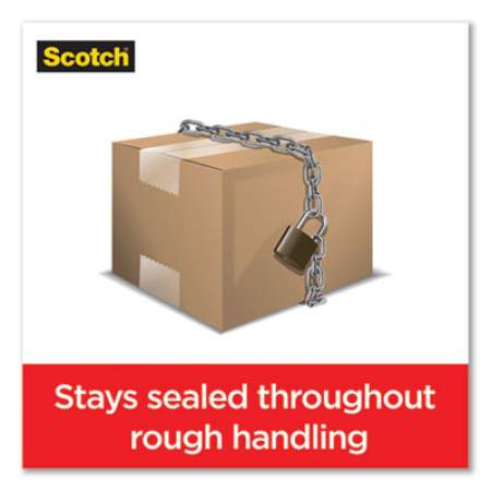 Scotch Box Lock Shipping Packaging Tape, 3" Core, 1.88" x 54.6 yds, Clear, 6/Pack (39506)