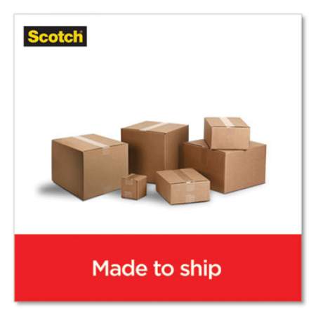 Scotch Box Lock Shipping Packaging Tape, 1.5" Core with Dispenser, 1.88" x 22.2 yds, Clear, 6/Pack (1956)