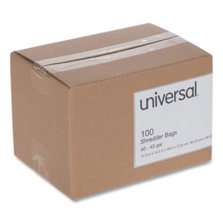 Universal High-Density Shredder Bags, 40-45 gal Capacity, 100/Box (35946)