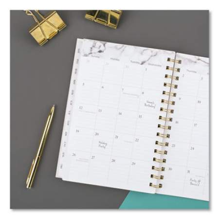 Cambridge BIANCA WEEKLY/MONTHLY PLANNER, 8.5 X 5.5, GRAY MARBLED, 2021 (1461200)
