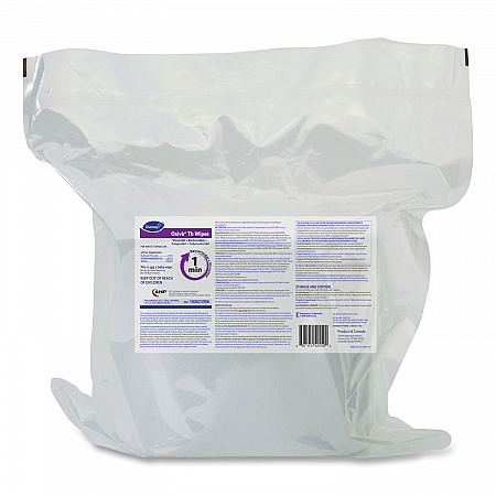Oxivir TB Disinfectant Wipes Refill, 11 x 12, Unscented, White, 160 Wipes/Refill Pouch, 4 Refill Pouches/Carton (100823906)