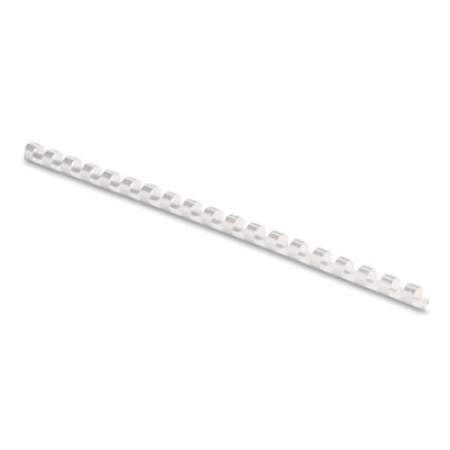 Fellowes Plastic Comb Bindings, 1/4" Diameter, 20 Sheet Capacity, White, 100 Combs/Pack (52370)