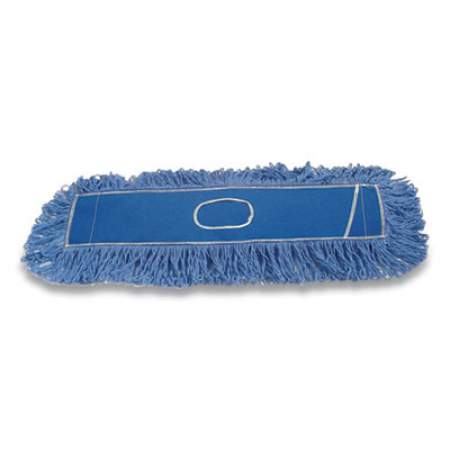 Rubbermaid Commercial Twisted Loop Blend Dust Mop, PIC/PET Polyester, 18" x 5", Blue (812642)